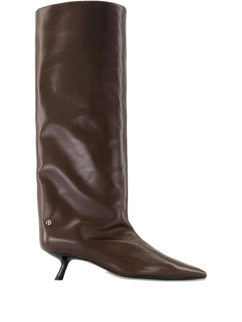 ANINE BING Tall Hilda point-toe boots - Brown - zdjęcie produktu nr 1