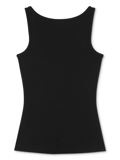 Versace logo-embroidered tank top - Black - zdjęcie produktu nr 2