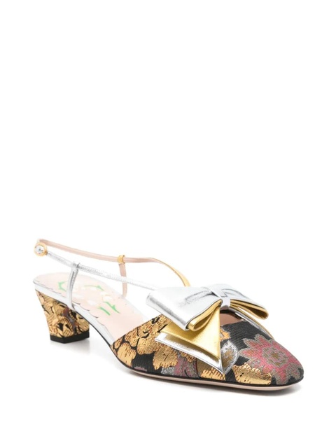 Valentino Garavani 45mm Bowow pumps - Silver - zdjęcie produktu nr 2