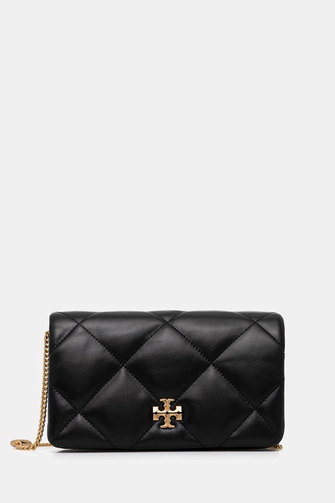 Tory Burch torebka skórzana Kira Diamond kolor czarny 162139-001 - zdjęcie produktu nr 1