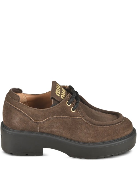 Miu Miu 55mm Sienna platform derby shoes - Brown - zdjęcie produktu nr 1