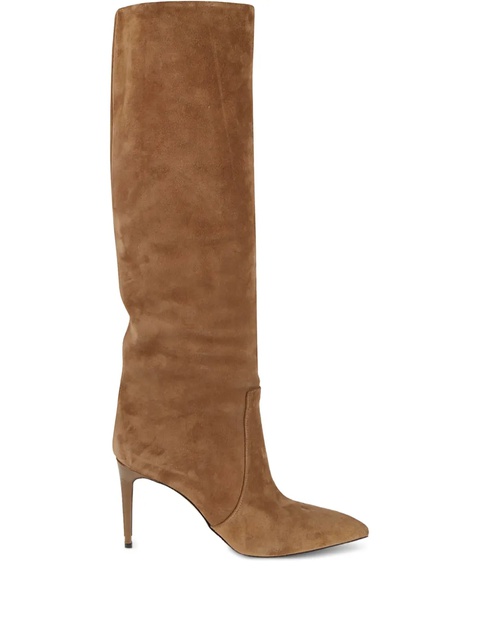 Paris Texas 85mm suede leather knee-high boots - Brown - zdjęcie produktu nr 1