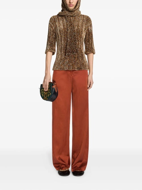 DRIES VAN NOTEN wide-leg trousers - Brown - zdjęcie produktu nr 2