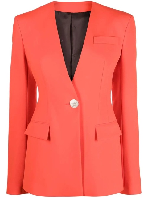 The Attico Thelma single-breasted blazer - Red - zdjęcie produktu nr 1