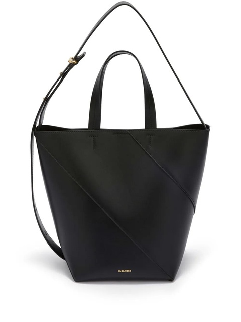 Jil Sander small Vertigo leather tote bag - Black - zdjęcie produktu nr 1