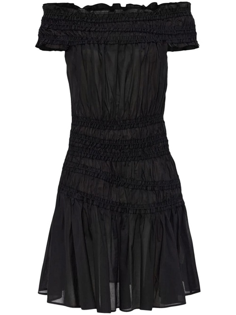 Tory Burch off-shoulder ruffled dress - Black - zdjęcie produktu nr 1