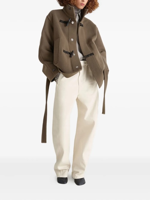 LEMAIRE toggle-fastening belted duffle coat - Brown - zdjęcie produktu nr 1