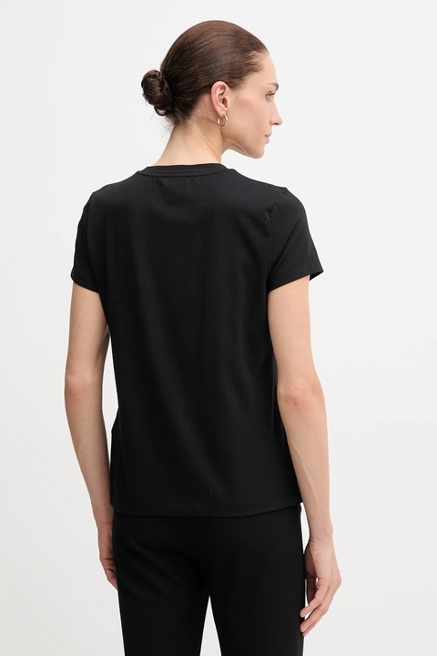 Dkny t-shirt KNIT TOPS damski kolor czarny P5MOHWNA - zdjęcie produktu nr 2