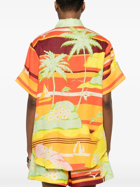 ALEMAIS Palm Island shirt - Green - zdjęcie produktu nr 2