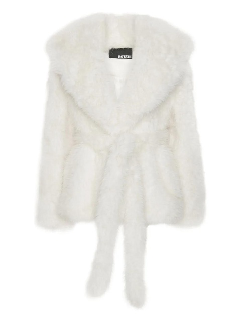 ROTATE BIRGER CHRISTENSEN faux-fur jacket - White - zdjęcie produktu nr 2