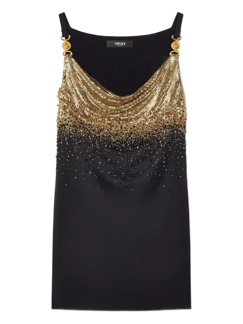 Versace embellished-silk mini dress - Black - zdjęcie produktu nr 2