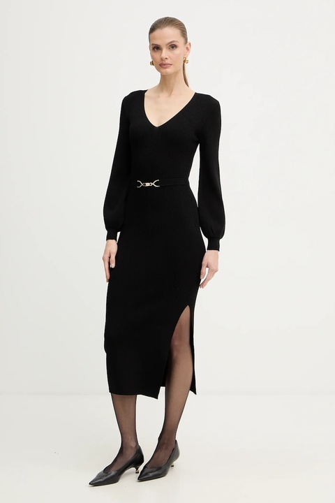 Morgan sukienka kolor czarny midi dopasowana RMROSA - zdjęcie produktu nr 2