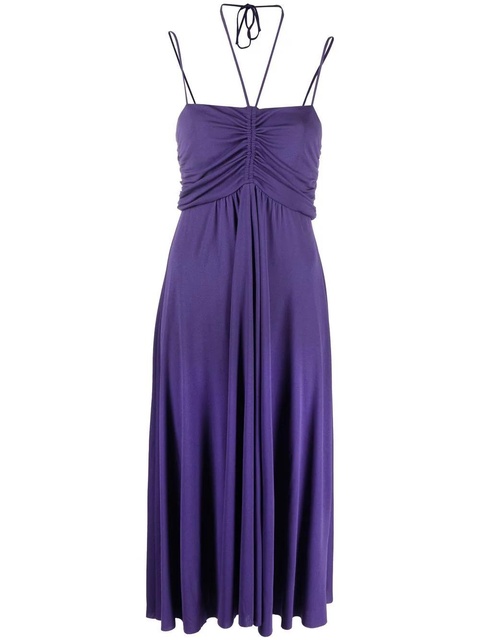 Isabel Marant Jenila halterneck midi dress - Purple - zdjęcie produktu nr 1