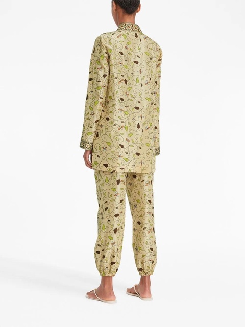 Tory Burch embroidered silk tunic - Neutrals - zdjęcie produktu nr 2