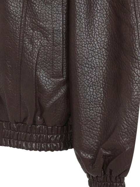 The Frankie Shop faux-leather bomber jacket - Brown - zdjęcie produktu nr 2