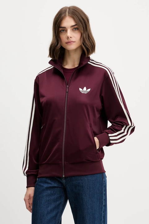 adidas Originals bluza Firebird damska kolor czerwony z aplikacją KH1592 - zdjęcie produktu nr 1