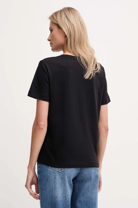 Calvin Klein Jeans t-shirt bawełniany 2-pack damski kolor czarny LV047C906G - zdjęcie produktu nr 2