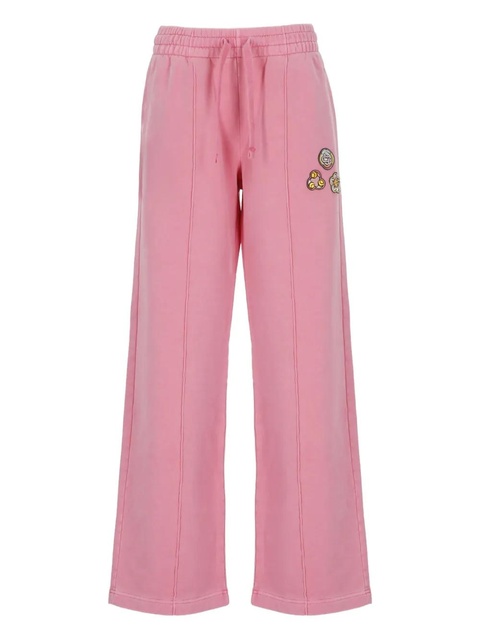 Casablanca logo-appliqué palazzo trousers - Pink - zdjęcie produktu nr 1
