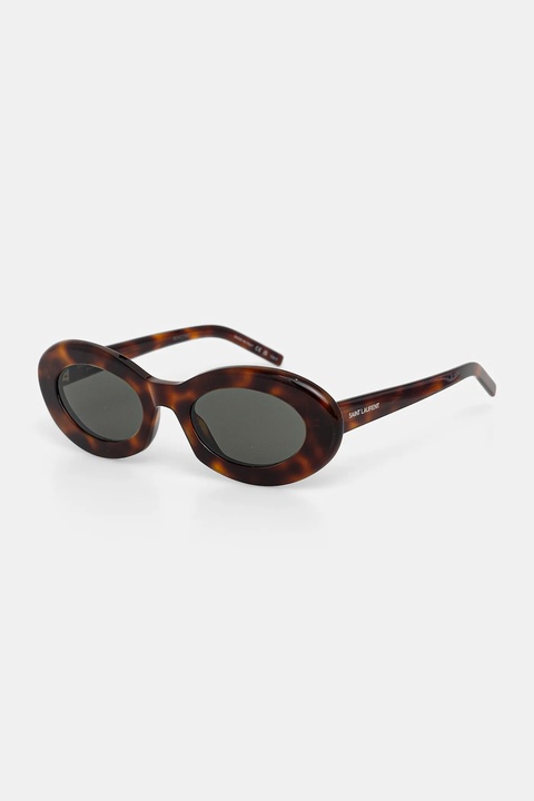 Saint Laurent okulary przeciwsłoneczne damskie kolor brązowy SL 594 - zdjęcie produktu nr 1