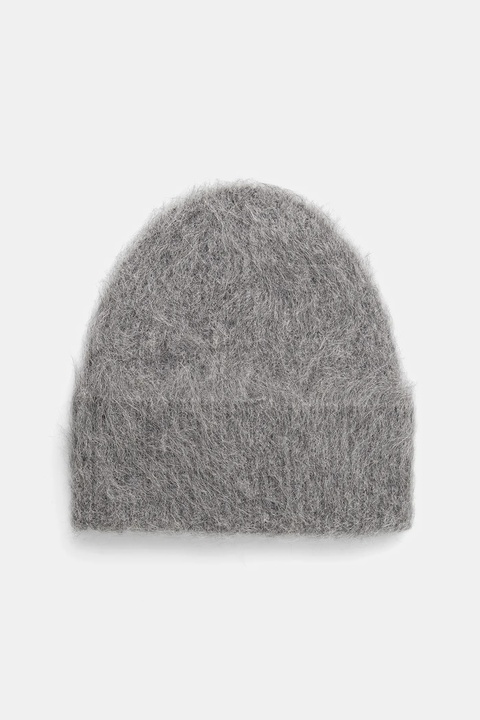 Answear.LAB czapka kaszmirowa kolor szary - zdjęcie produktu nr 1