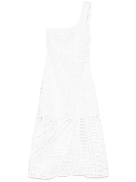 Maje one-shoulder midi dress - White - zdjęcie produktu nr 1