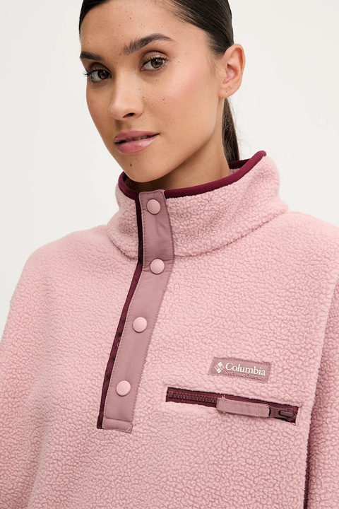 Columbia bluza sportowa Helvetia kolor różowy gładka 2092231 - zdjęcie produktu nr 2