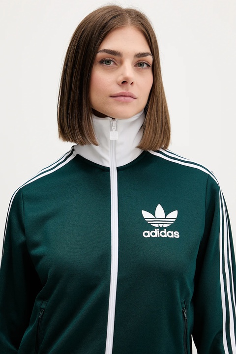 adidas Originals bluza Classic Tt damska kolor zielony wzorzysta JX7852 - zdjęcie produktu nr 1