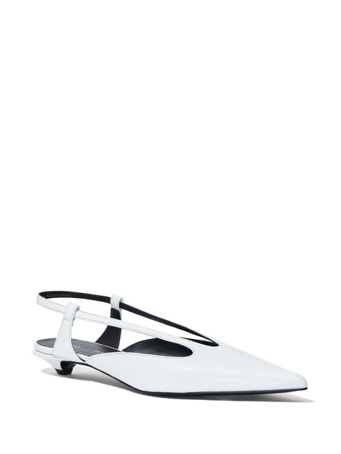 Proenza Schouler slingback leather pumps - White - zdjęcie produktu nr 1