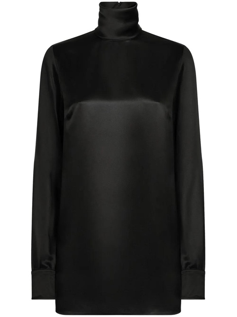Dolce & Gabbana High-neck blouse - Black - zdjęcie produktu nr 1