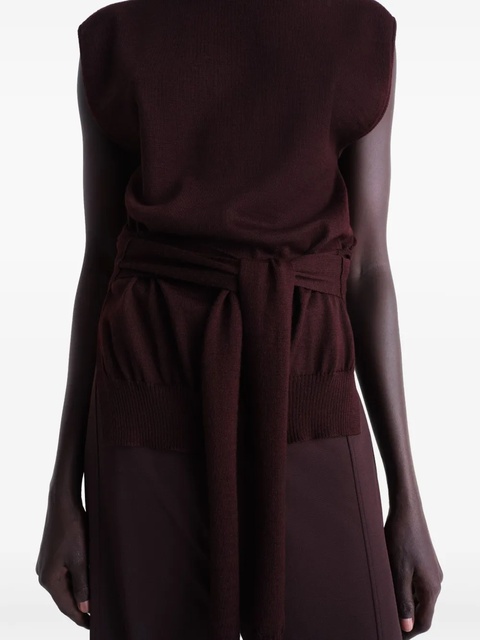 LEMAIRE Trompe L'Oeil jumper - Red - zdjęcie produktu nr 2
