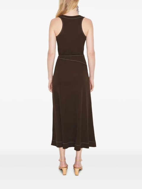 Tory Burch contrast-stitched tank top - Brown - zdjęcie produktu nr 2