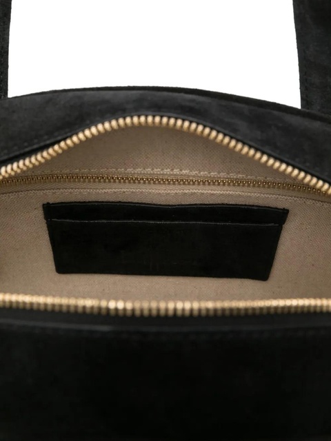 Liffner mini suede satchel bag - Black - zdjęcie produktu nr 2