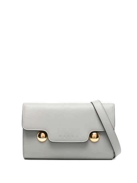 Marni leather cossbody bag - Grey - zdjęcie produktu nr 1