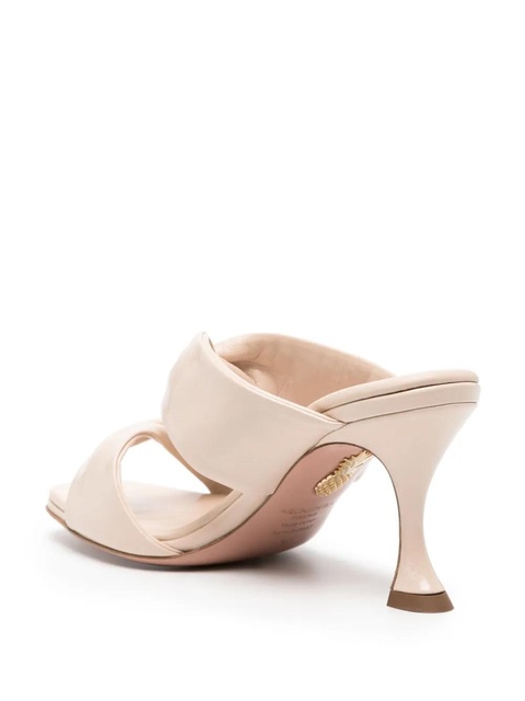 Aquazzura 75mm Twist leather sandals - Neutrals - zdjęcie produktu nr 2