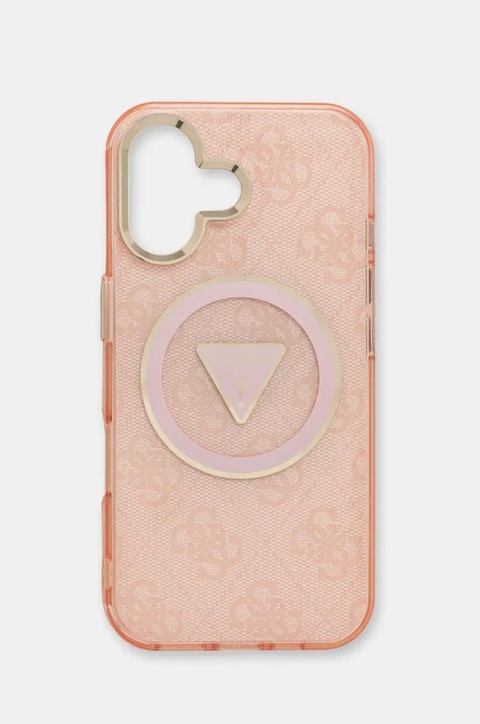 Guess etui na telefon iPhone 16 kolor różowy GUHMP16SHG4PRTGP - zdjęcie produktu nr 1