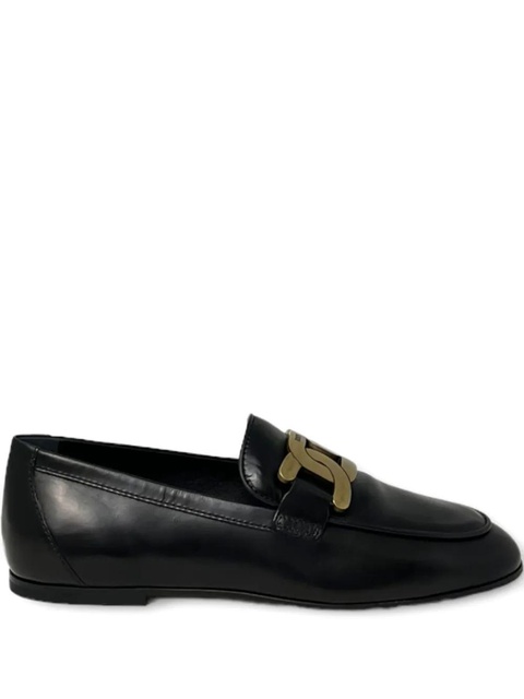 Tod's plaque-detail loafers - Black - zdjęcie produktu nr 1