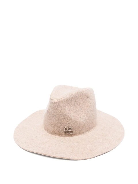 Ruslan Baginskiy logo-plaque fedora hat - Neutrals - zdjęcie produktu nr 1