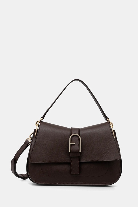 Furla torebka skórzana kolor brązowy WB00996.BX2045.4284S - zdjęcie produktu nr 1