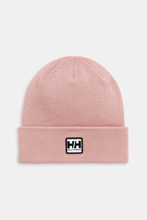Helly Hansen czapka kolor różowy z grubej dzianiny 67154 - zdjęcie produktu nr 1