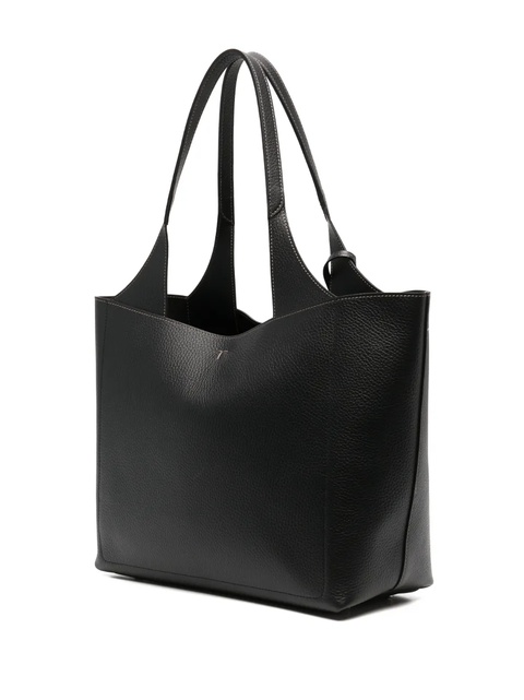 Tod's logo-charm leather tote bag - Black - zdjęcie produktu nr 2
