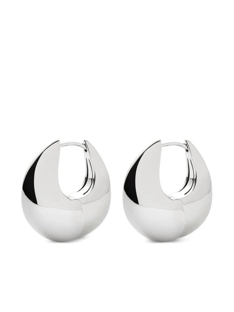 Missoma Sculptural Pebble hoop earrings - Silver - zdjęcie produktu nr 1