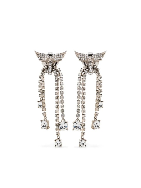 Zadig&Voltaire crystal-embellished drop earrings - Silver - zdjęcie produktu nr 1