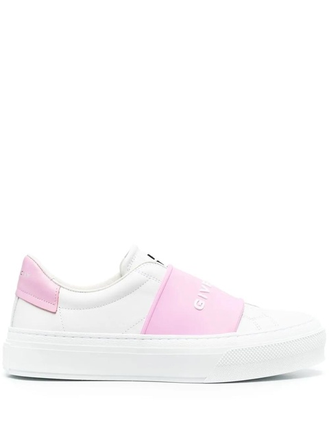 Givenchy leather logo-print sneakers - White - zdjęcie produktu nr 1