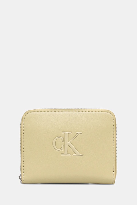 Calvin Klein portfel damski kolor beżowy LV04F1026G - zdjęcie produktu nr 1