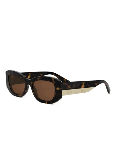 Bvlgari logo-engraved sunglasses - Brown - zdjęcie produktu nr 1