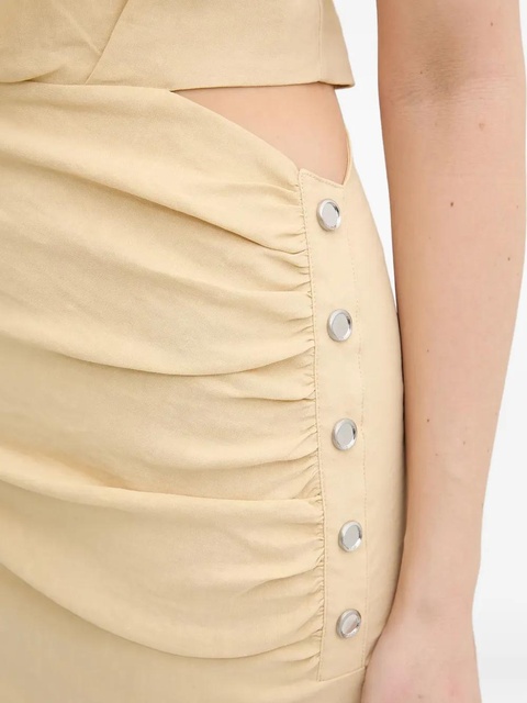 PINKO cut-out button-detail midi dress - Neutrals - zdjęcie produktu nr 2