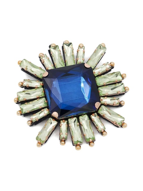 Essentiel Antwerp rhinestones-detail brooch - Blue - zdjęcie produktu nr 1