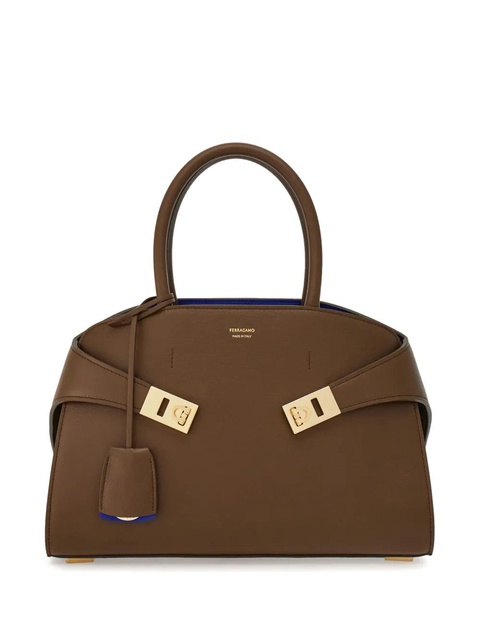 Ferragamo small Hug leather tote bag - Brown - zdjęcie produktu nr 1
