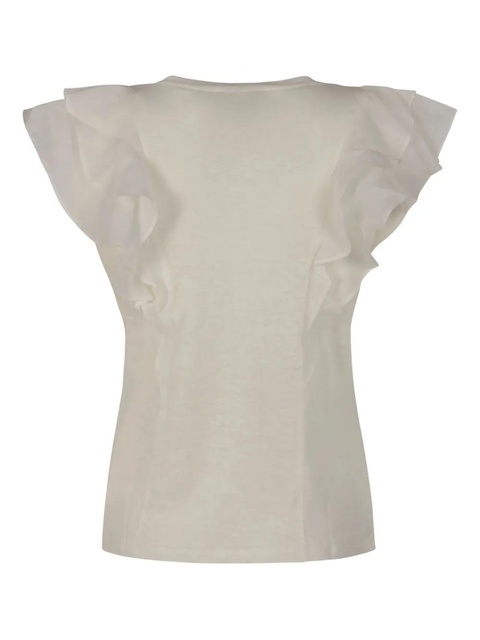 ZIMMERMANN linen T-shirt - White - zdjęcie produktu nr 2