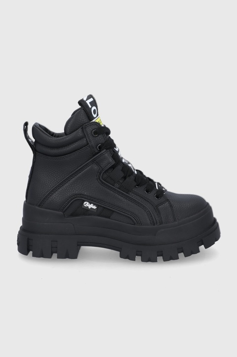 Buffalo sneakersy Aspha NC MID kolor czarny na platformie 1622045 - zdjęcie produktu nr 1
